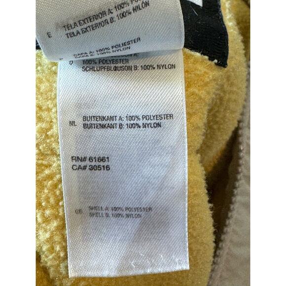 Vintage The North Face Denali Jacket/Fleece, Womens small, yellow Fleece - Picture 7 of 12